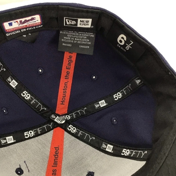 Houston Astros 2022 City Connect New Era 59Fifty Cap Baseball Hat Size 6 7/8 - Picture 7 of 10